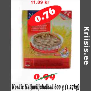 Allahindlus - Nordic Neljaviljahelbed 600 g