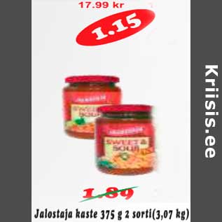 Allahindlus - Jalostaja kaste 375 g 2 sorti