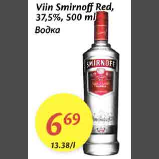 Allahindlus - Viin Smirnoff Red 37,5%, 500ml