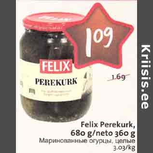 Allahindlus - Felix Perekurk, 680 g/neto 360 g