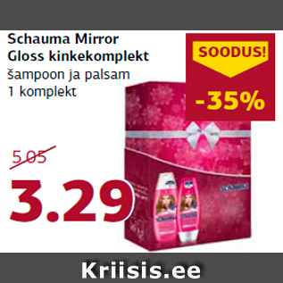 Allahindlus - Schauma Mirror Gloss kinkekomplekt