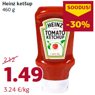 Allahindlus - Heinz ketšup 460 g