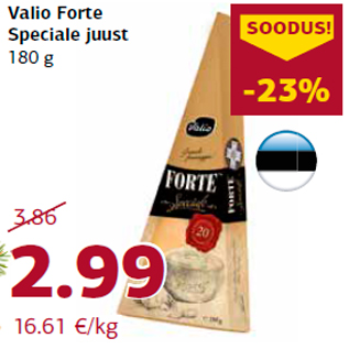 Allahindlus - Valio Forte Speciale juust 180 g