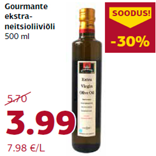 Allahindlus - Gourmante ekstraneitsioliiviõli 500 ml