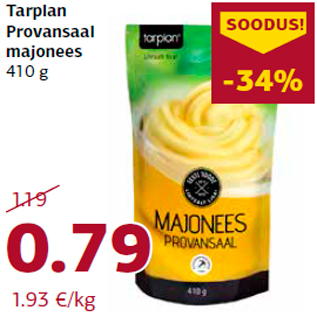 Allahindlus - Tarplan Provansaal majonees 410 g