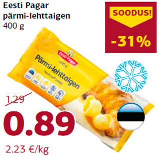 Allahindlus - Eesti Pagar pärmi-lehttaigen 400 g