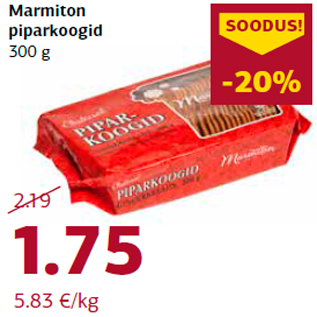 Allahindlus - Marmiton piparkoogid 300 g