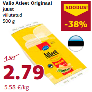 Allahindlus - Valio Atleet Originaal juust