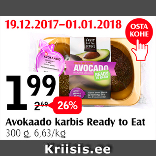 Allahindlus - Avokado karbis Ready to Eat 300 g