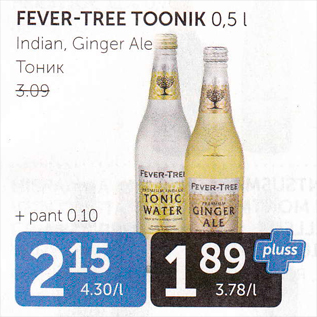 Allahindlus - FEVER-TREE TONIK 0,5 L