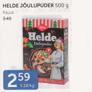 Allahindlus - HELDE JÕULUPUDER 500 G