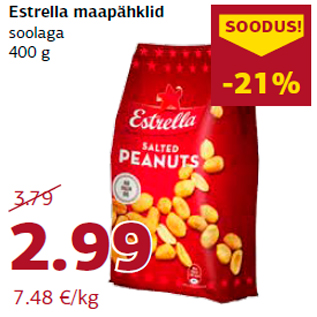 Allahindlus - Estrella maapähklid