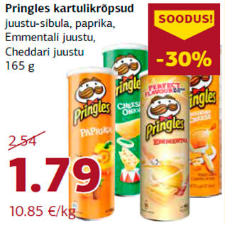 Allahindlus - Pringles kartulikrõpsud