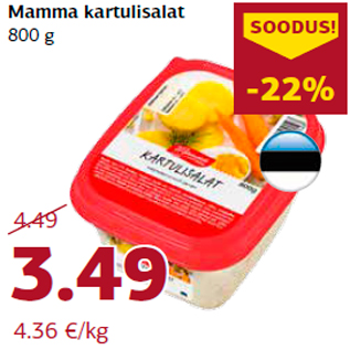 Allahindlus - Mamma kartulisalat 800 g