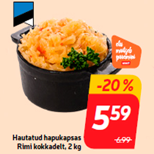 Allahindlus - Hautatud hapukapsas Rimi kokkadelt, 2 kg