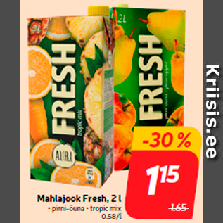 Allahindlus - Mahlajook Fresh, 2 l