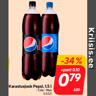 Allahindlus - Karastusjook Pepsi, 1,5 l