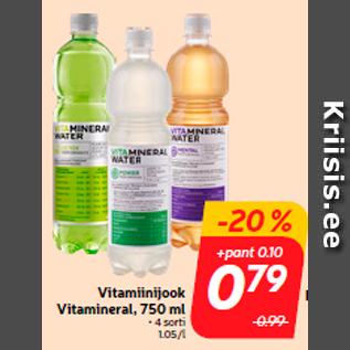 Allahindlus - Vitamiinijook Vitamineral, 750 ml