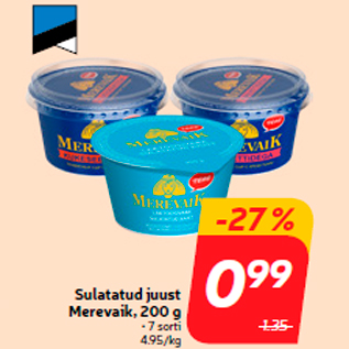 Allahindlus - Sulatatud juust Merevaik, 200 g