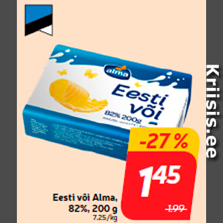 Allahindlus - Eesti või Alma, 82%, 200 g