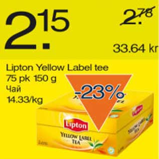 Allahindlus - Lipton Yellow Label tee