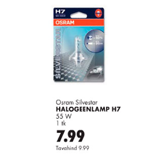 Allahindlus - Osram Silverstar halogeenlamp H7