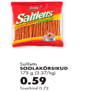 Allahindlus - Saltletts soolakõrsikud