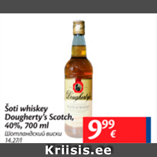 Allahindlus - Šoti whiskey Dougherty´s Scotch