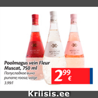 Allahindlus - Poolmagus vein Fleur Muscat, 750 ml