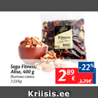 Allahindlus - Segu Fitness, Alise, 400 g