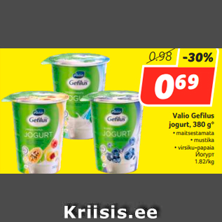 Allahindlus - Valio Gefilus jogurt, 380 g*