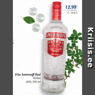 Allahindlus - Viin Smirnoff Red