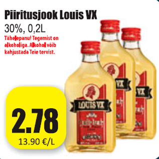 Allahindlus - Piiritusjook Louis VX