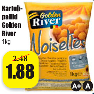 Allahindlus - Kartulipallid Golden River 1 kg