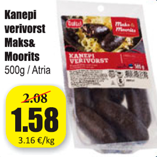 Allahindlus - Kanepi verivorst Maks&Moorits