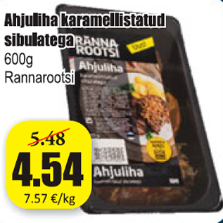 Allahindlus - Ahjuliha karamellistatud sibulatega