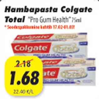 Allahindlus - Hambapasta Colgate Total, 75ml