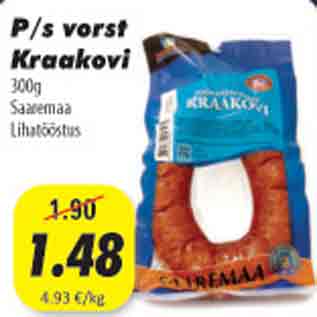 Allahindlus - P/s vopst Kraakovi, 300g