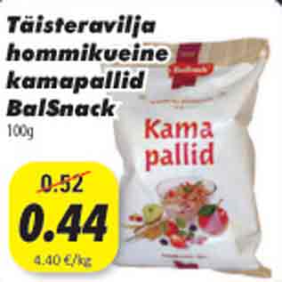 Allahindlus - Täisteravilja hommikueine kamapallid BalSnack