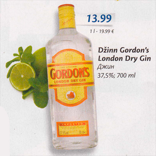 Allahindlus - Džinn Gordon`s London Dry Gin