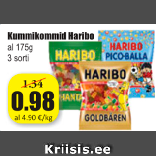 Allahindlus - Kommikommid Haribo