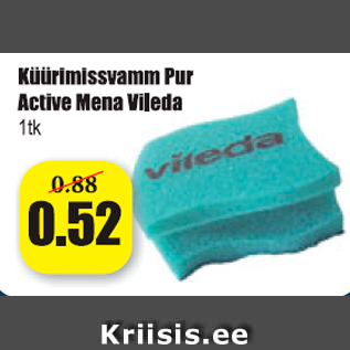 Allahindlus - Küürimissvamm Pur Active Mena Vileda 1 tk