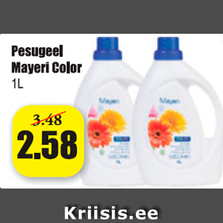 Allahindlus - Pesugeel Mayeri Color 1 l