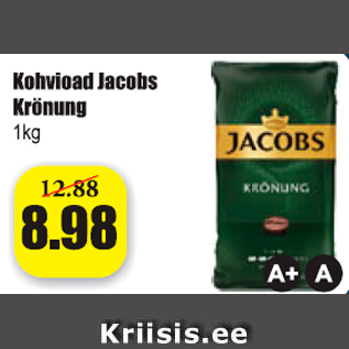 Allahindlus - Kohvioad Jacobs Krönung 1 kg