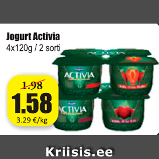 Allahindlus - Jogurt Activia