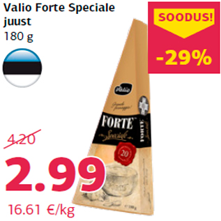 Allahindlus - Valio Forte Speciale juust 180 g