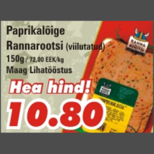 Allahindlus - Paprikalõige Rannarootsi