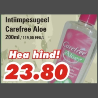 Allahindlus - Intiimpesugeel Carefree Aloe