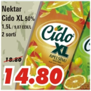 Allahindlus - Nektar Cido XL 50%