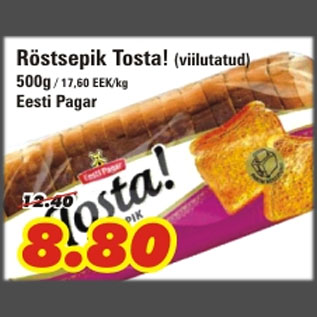 Allahindlus - Röstsepik Tosta!